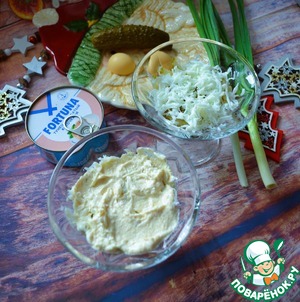 Салат слоёный "Новогодний"