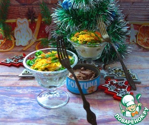 Салат слоёный "Новогодний"