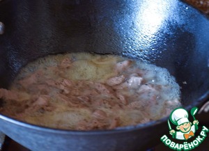 Салат "Жареный" с хрустящими баклажанами