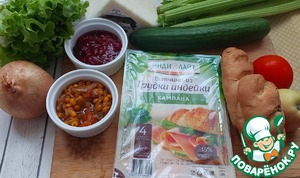 Салатная тарелка с ветчиной Салатная тарелка с ветчиной