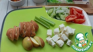 Салатная тарелка с ветчиной Салатная тарелка с ветчиной