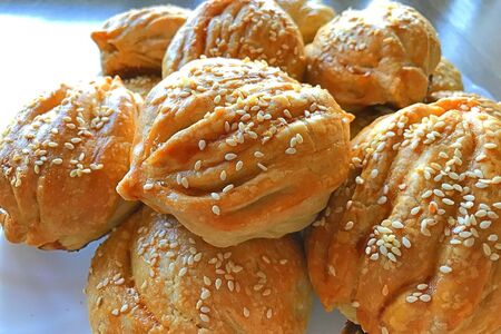 Самса гармошка - песочная самса