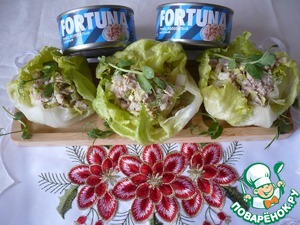 Самый простой салат с тунцом