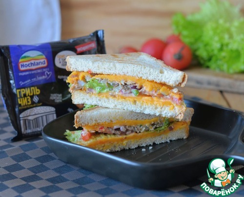 Сэндвич «Туна мелт» Сэндвич «Туна мелт»