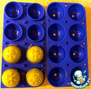 Сферические смузи-снежки из киви