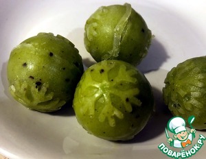 Сферические смузи-снежки из киви