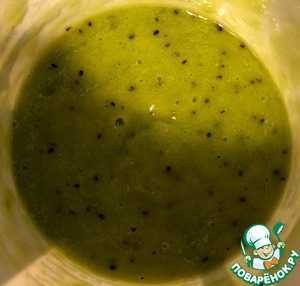 Сферические смузи-снежки из киви