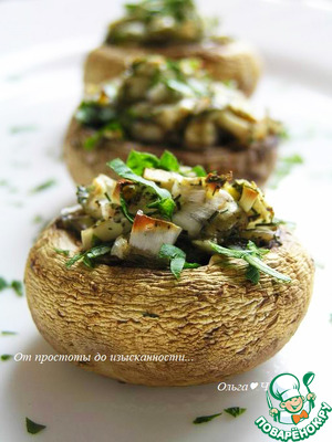 Шампиньоны с луком и чесноком Шампиньоны с луком и чесноком