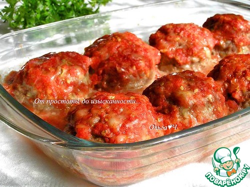 Шарики из индейки в томатном соусе Шарики из индейки в томатном соусе