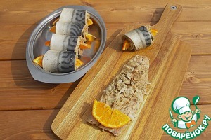 Шашлык из скумбрии с апельсином Шашлык из скумбрии с апельсином