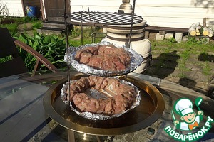 Шашлык на нитке в тандыре Шашлык на нитке в тандыре