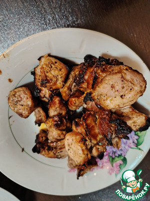 Шашлык в электрошашлычнице "Особый" Шашлык в электрошашлычнице "Особый"