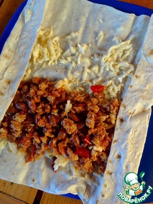 Шаурма-бурито из индейки на гриле Шаурма-бурито из индейки на гриле