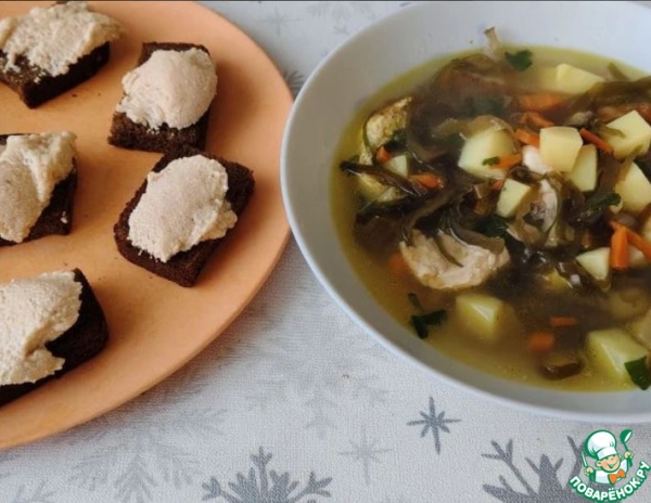 Щи с морской капустой