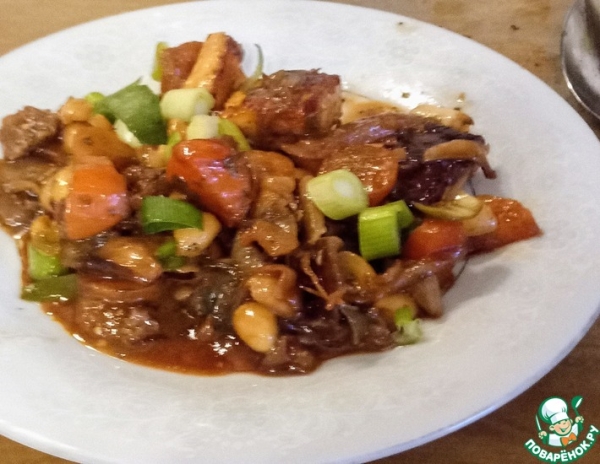 Шиитаке с сыром панир и арахисом Шиитаке с сыром панир и арахисом