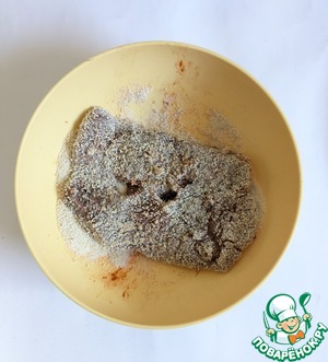 Шницель из говяжьей печени