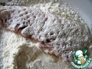 Шницель с мятой, миндалем и кедровыми орешками Шницель с мятой, миндалем и кедровыми орешками