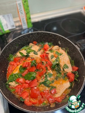 Шницель в сливочном соусе