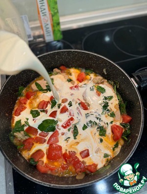 Шницель в сливочном соусе