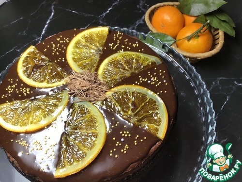 Шоколадно-апельсиновый чизкейк Шоколадно-апельсиновый чизкейк