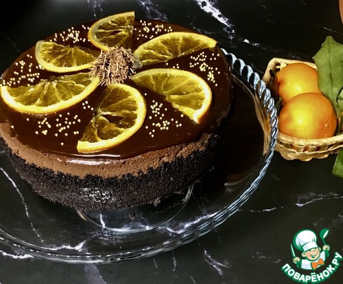 Шоколадно-апельсиновый чизкейк Шоколадно-апельсиновый чизкейк