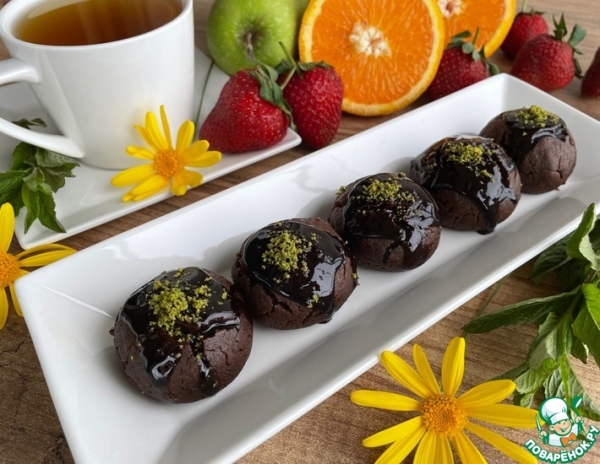 Шоколадно-кофейное печенье