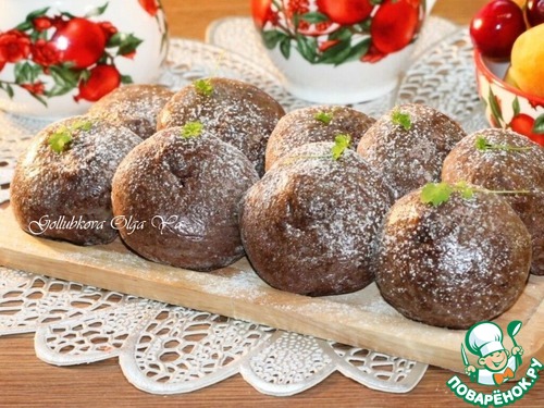 Шоколадное печенье с черешней на сгущенке Шоколадное печенье с черешней на сгущенке