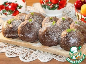 Шоколадное печенье с черешней на сгущенке Шоколадное печенье с черешней на сгущенке