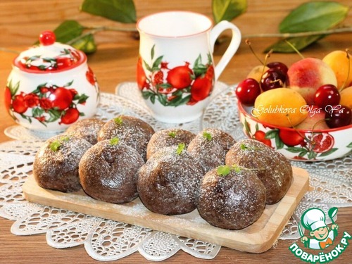 Шоколадное печенье с черешней на сгущенке Шоколадное печенье с черешней на сгущенке