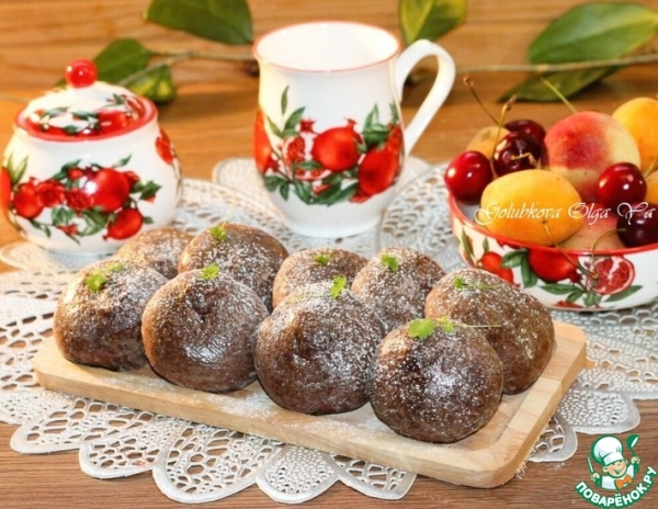 Шоколадное печенье с черешней на сгущенке Шоколадное печенье с черешней на сгущенке