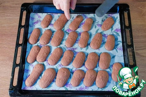 Шоколадное печенье с джемом