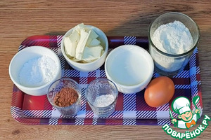 Шоколадное печенье с джемом
