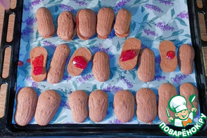 Шоколадное печенье с джемом