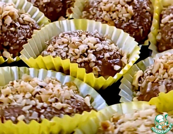 Шоколадные конфеты из сгущенки и печенья Шоколадные конфеты из сгущенки и печенья