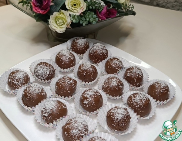 Шоколадные конфеты из вафель Шоколадные конфеты из вафель