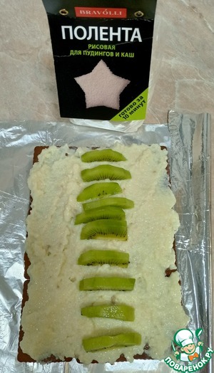 Шоколадный домик с рисовой полентой