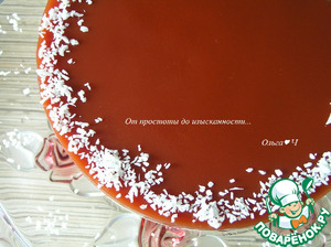 Шоколадный кокосово-томатный торт