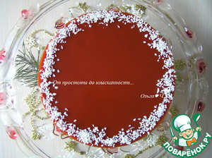 Шоколадный кокосово-томатный торт