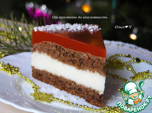 Шоколадный кокосово-томатный торт