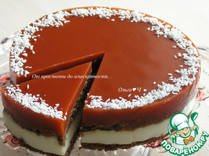 Шоколадный кокосово-томатный торт