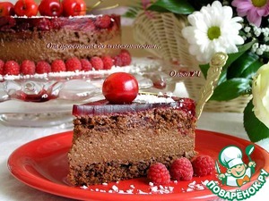 Шоколадный торт с ягодами Шоколадный торт с ягодами