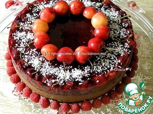 Шоколадный торт с ягодами Шоколадный торт с ягодами