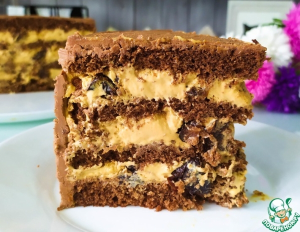 Шоколадный торт с "пьяным" черносливом Шоколадный торт с "пьяным" черносливом