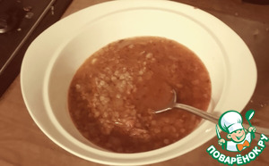 Сирийский суп из красной чечевицы