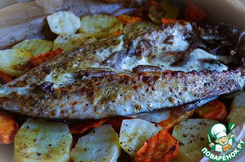 Скумбрия с картофелем и морковью Скумбрия с картофелем и морковью