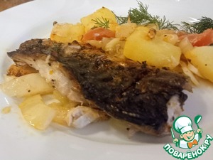 Скумбрия в духовке с картофелем Скумбрия в духовке с картофелем