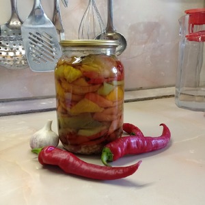 Сладкий перец, жареный на зиму Сладкий перец, жареный на зиму