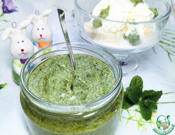 Сладкий "песто" из мяты Сладкий "песто" из мяты