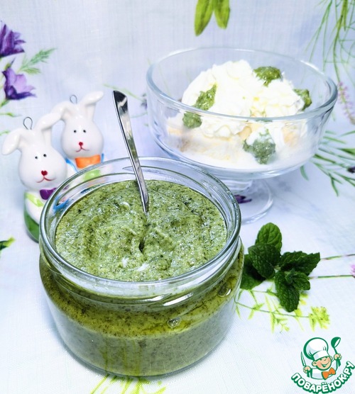 Сладкий "песто" из мяты Сладкий "песто" из мяты