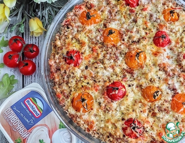 Сливочная гречка с курицей в духовке Сливочная гречка с курицей в духовке